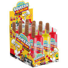 Cosmic Squeeze Hot Dog Pop with Sou Gel 80g * 12 Pack