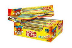 TNT Sour Straps Multicolour 57g * 18 Pack