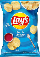 Lay's Salt & Vinegar Potato Chips 184g * 15 Pack