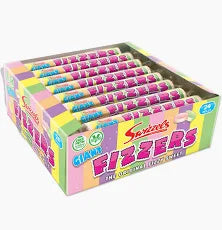 Swizzels Giant Fizzers Rolls 40g * 24 Pack