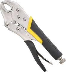 Locking Pliers Adjustable Carbon Steel Black & Yellow Comfort Grip Handle 250mm