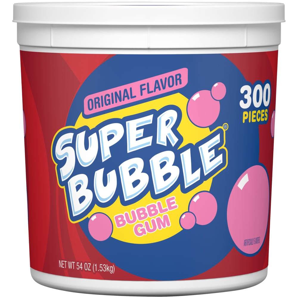 Super Bubble Original Bubble Gum Tub 300 Pieces