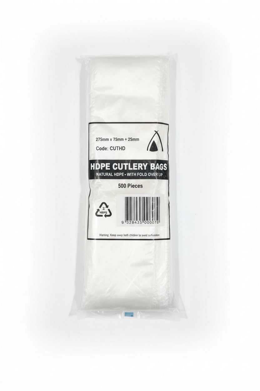 Huhtamaki - Hdpe Cutlery Bag 275 x 75 + 25mm 500pcs