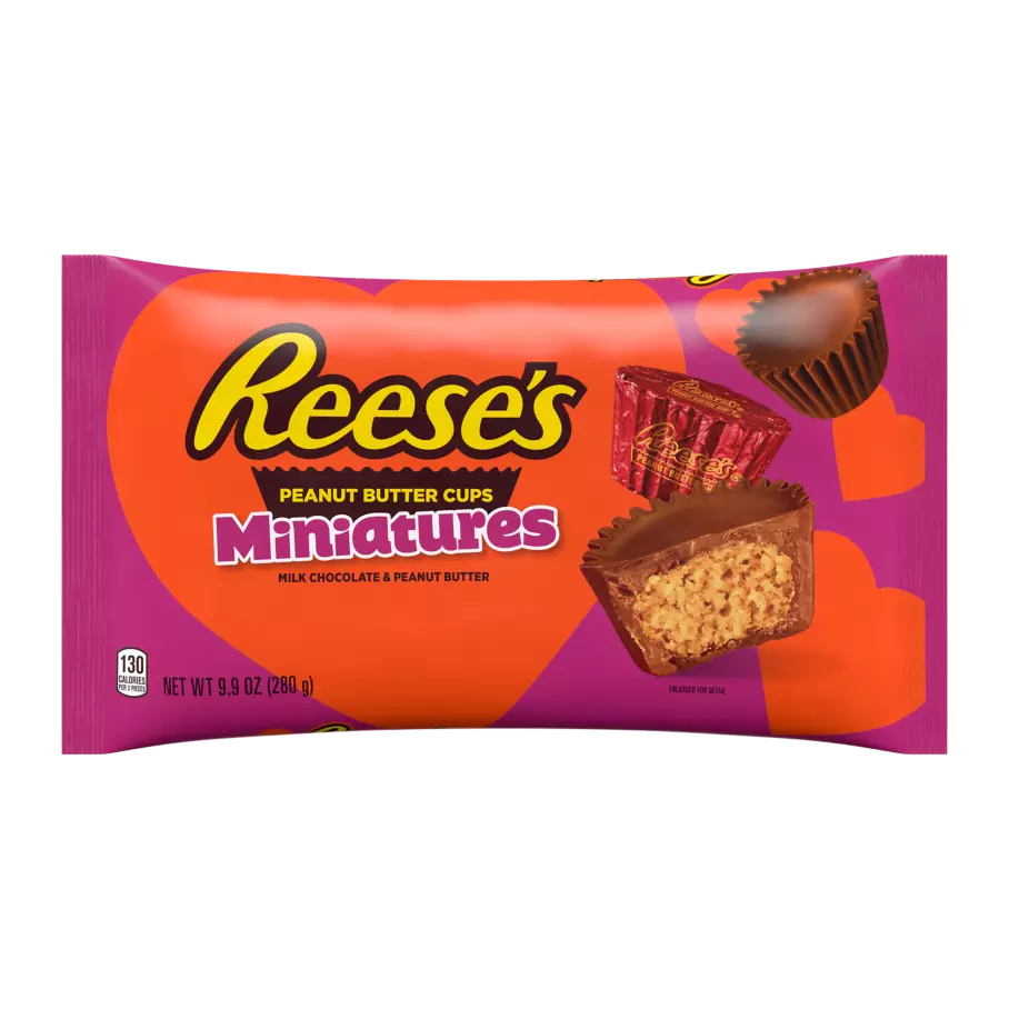 Reese's Valentine Penut Butter Minuature Cups 102G * 8 Pack