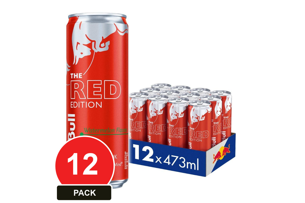 Red Bull - Energy Drink Can - The Red Edition 473ml x 12