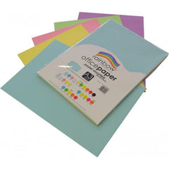 Rainbow Office Paper A3 80gsm 100 Sheets Pastel Assorted