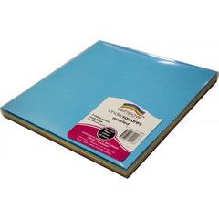Rainbow Premium Matt Paper Kinder Squares 80GSM Double Sided 254mm 120 Sheets Per PVC Box Assorted