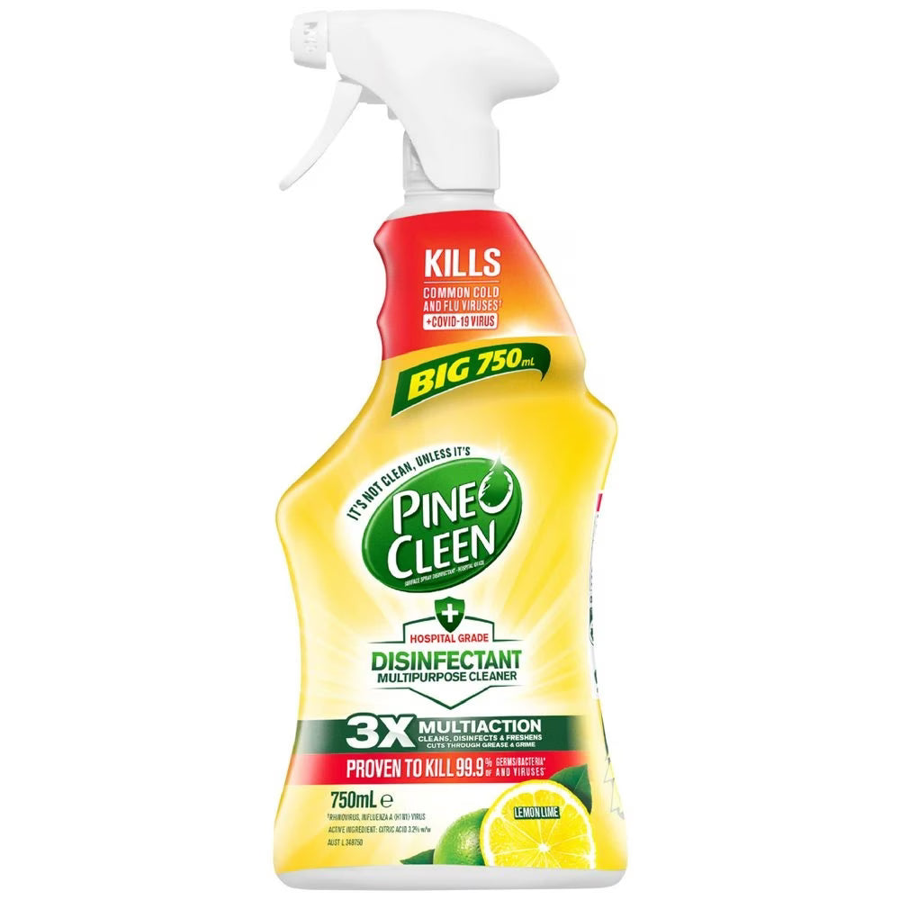 Pine O Cleen - Lemon and Lime Antibacterial Disinfectant Multi Purpose Trigger Spray - 750 ml