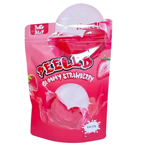 JUICY JELLY PEELED GUMMY STRAWBERRY 120 g x 12