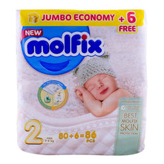 Molfix  - Jumbo Economy 2 Mini 3-6 kgs 80pcs