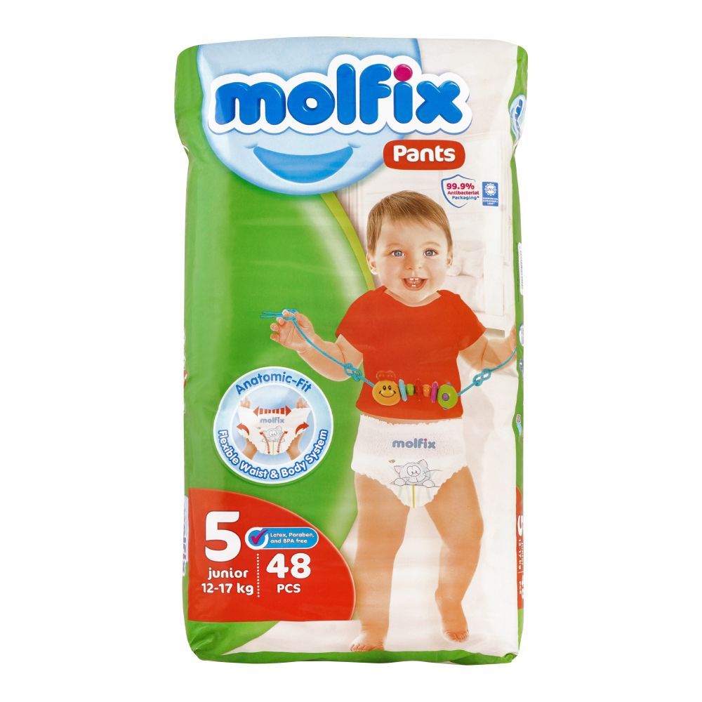 Molfix - Pants 5 Junior 12-17 kgs - 48 Pcs
