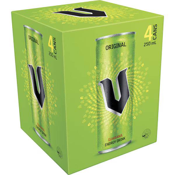 V Green 250ml 6x4PK Can AU
