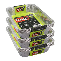 Lemon & Lime - Bbq Foil Tray 31.5X26X5Cm 20pk
