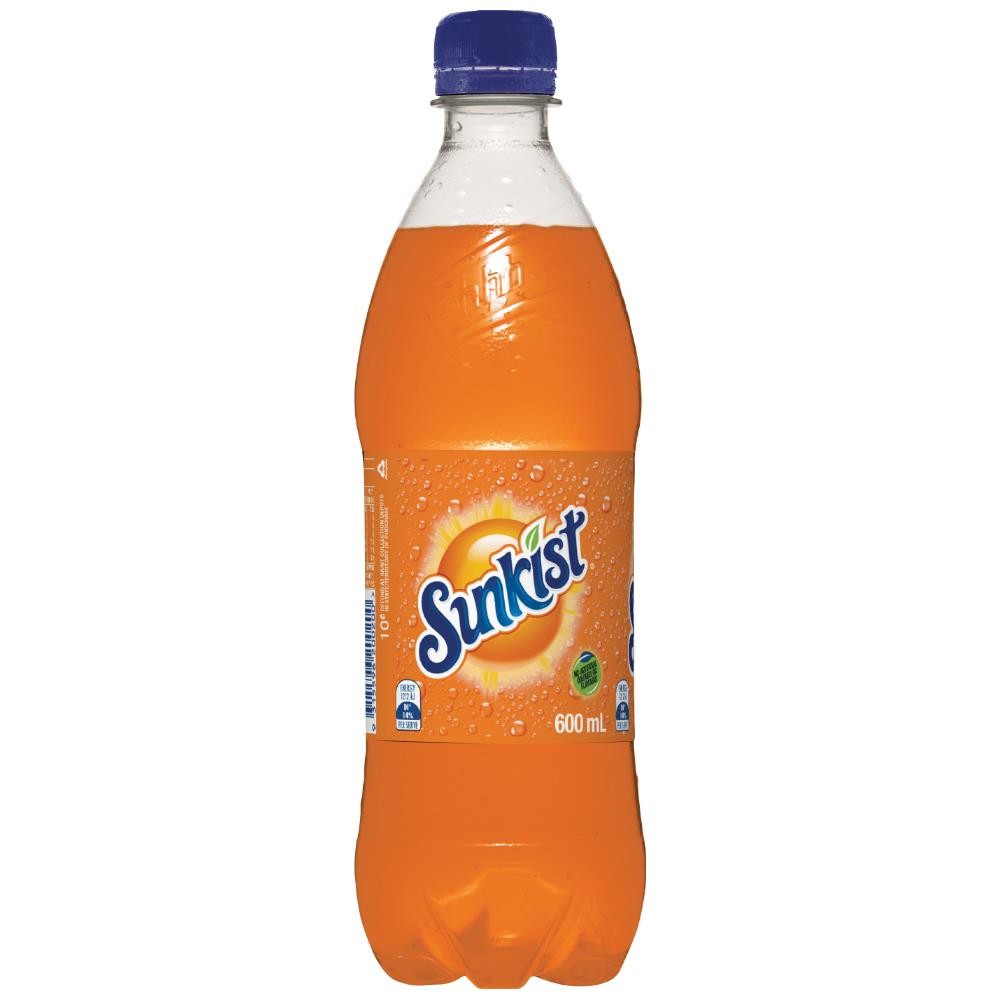 Sunkist Orange Bottle 600ml * 24 Pack