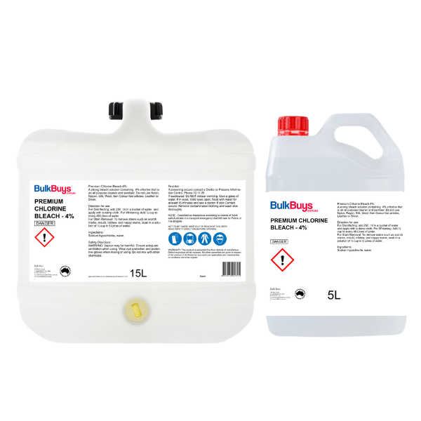 Bleach 4% Chlorine 15LT