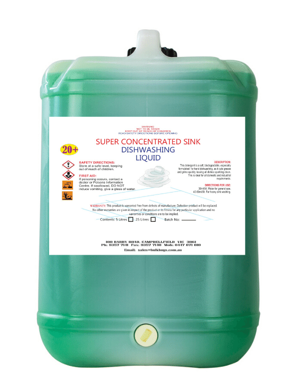 Super Concentrated 20+ Dishwashing Liquid – 15LT
