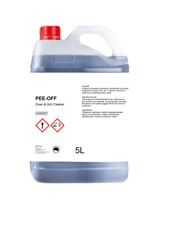 Pee Off (Oven Grill Cleaner) – 5LT