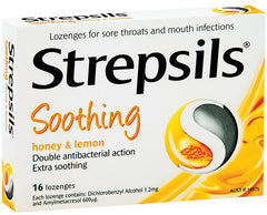 Strepsils Honey Lemon 16 Lozenges