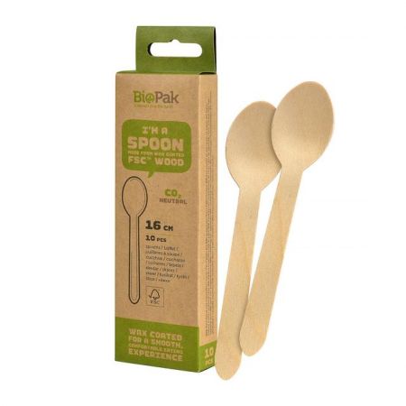 Biopak Wooden Spoon 10pcs