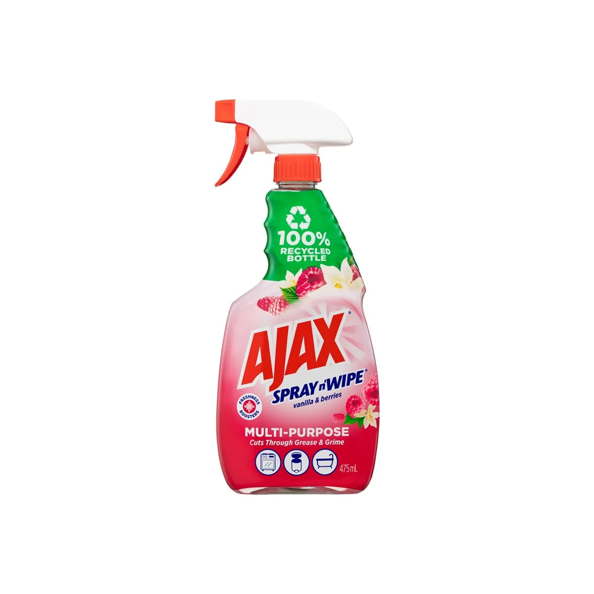AJAX 475mL SPRAY N WIPE MULTIPURPOSE VANILLA AND BERRIES