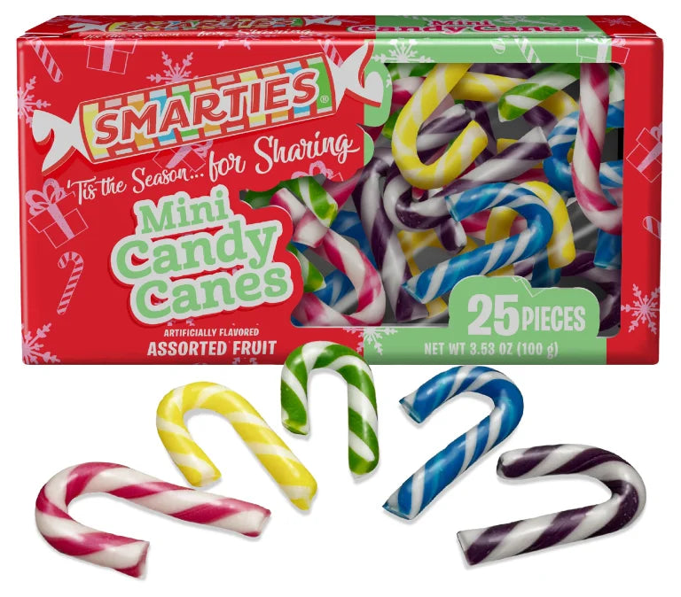 Alberts Smarties Candy Canes 144g * 24 Pack
