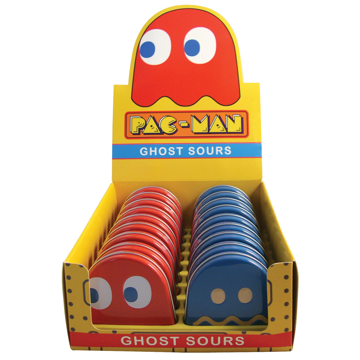 Pac-Man Ghost Sours Candy Tin 34g * 18 Pack
