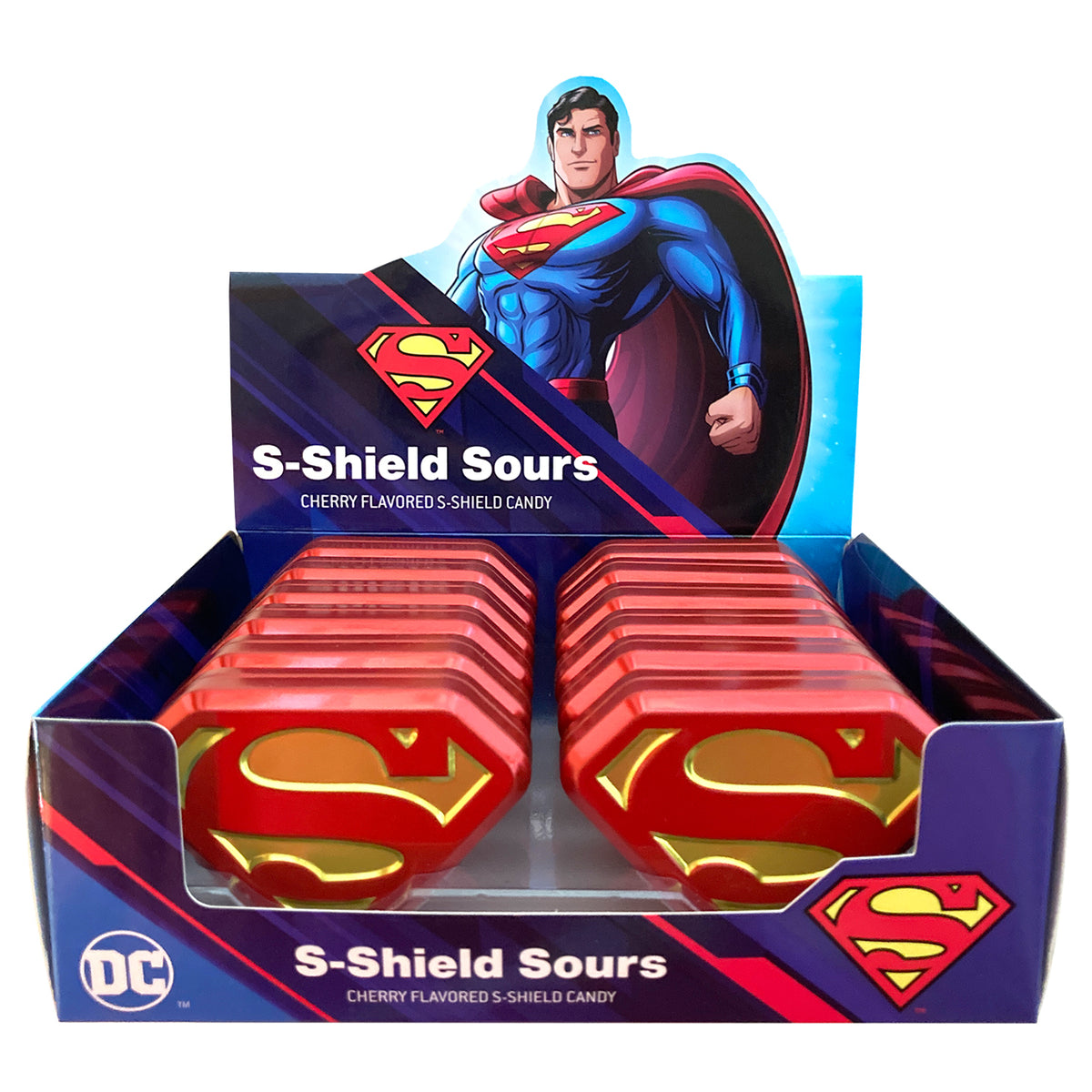 Superman S-Shield Sours Mint Tin 17g * 12 Pack