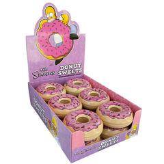The Simpsons Donut Sweets Strawberry Donut Candy Tin 42g * 12 Pack