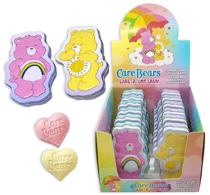 Care Bears Care-A-Lot Crew Tins Set Assorted Flavours 27g * 12 Pack
