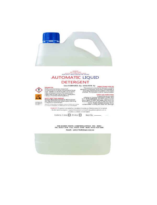 Automatic Machine Dishwashing Detergent – 5LT