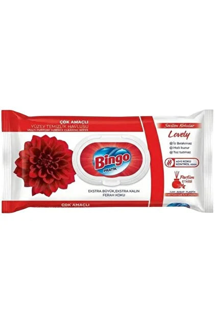 Bingo - Multipurpose Surface Cleaning Towels - Lovely - 96pcs