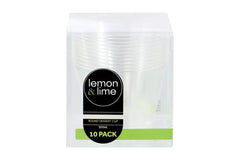 Lemon & Lime - Mini Luxe Round Dessert Cup 300ml 10 Pack