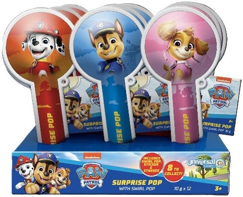 Paw Patrol Surprise Pop 10g * 12 Pack