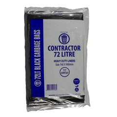 Contractor - Garbage Bags - Heavy Duty Bag Liners 72L 50pcs