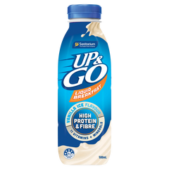 Up&Go - Liquid Breakfast - Vanilla Ice - Bottle - 500mL x 12 Pack