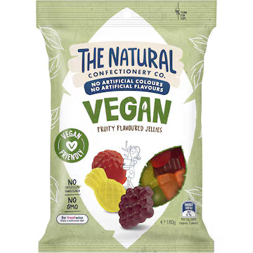 The Natural vegan fruity flavour jellies 180g