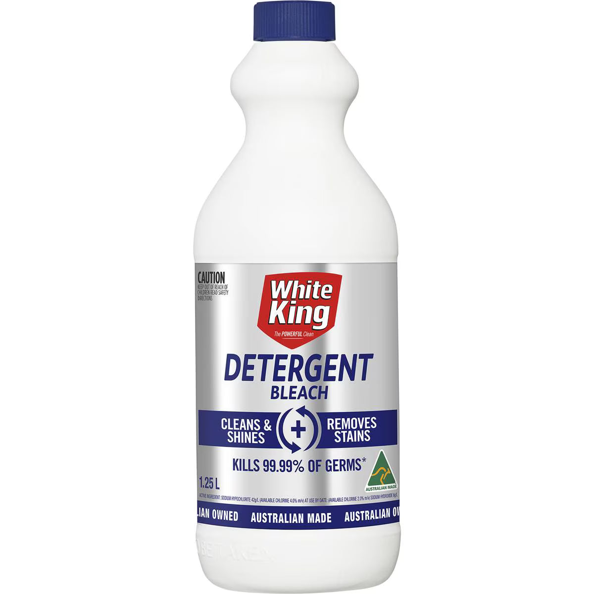 WHITE KING 1.25L DETERGENT BLEACH