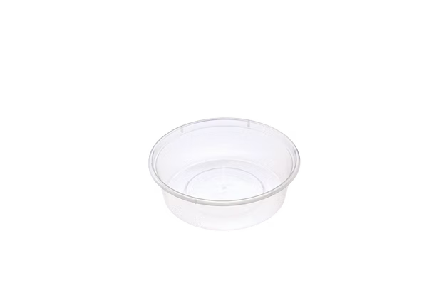 Bundle  Awesome - Round Plastic Containers - Natural - 220ml - 500 Pcs