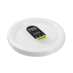 Bundle lemon & lime - REUSABLE PLASTIC SERVING PLATE 25.5CM 12 x 20PK