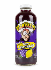 Warheads Grape Sour Lemonade Glass Bottle 473ml * 12 Pack