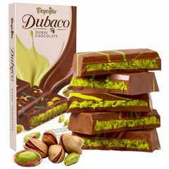 Beyoglu Dubaco milk chocolate with kadayif & pistachio 95g