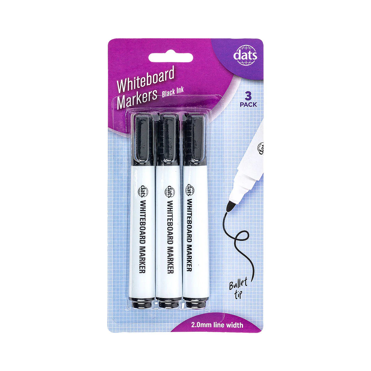 Homework White Board Marker 3 Pack