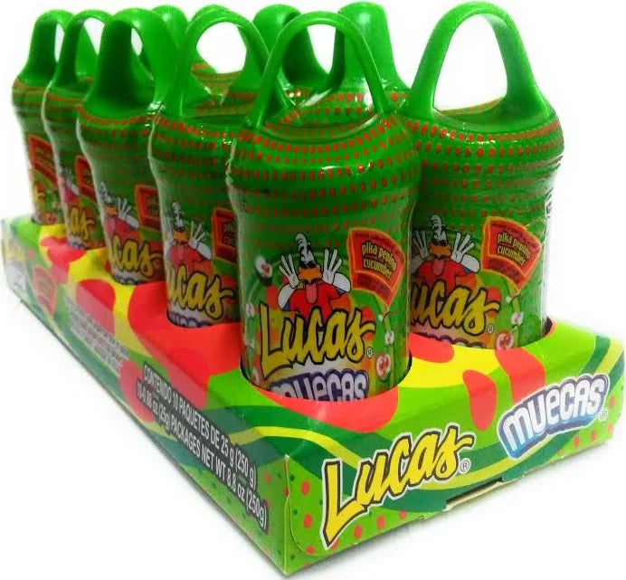 Lucas Muecas Lollipop Cucumber Flavoured Candy 25g * 10 Pack