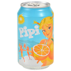Pipi Carbonated soft drink with orange flavor 330ML X 24