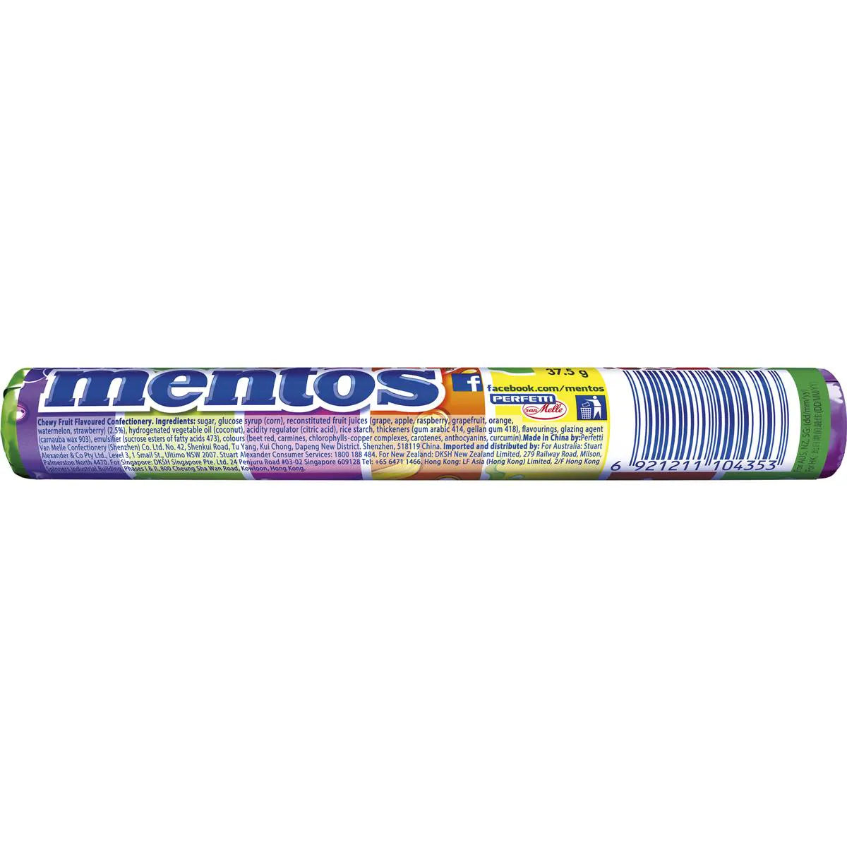 37.5G MENTOS FRUIT 14PC