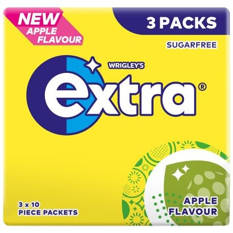 Wrigley's - Extra - Apple Chewing Gum 20 x 3 Pack