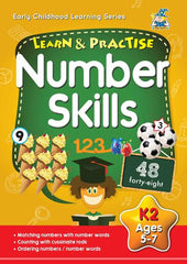 Learn And Practice Number Skills Book K2 Ages 5-7