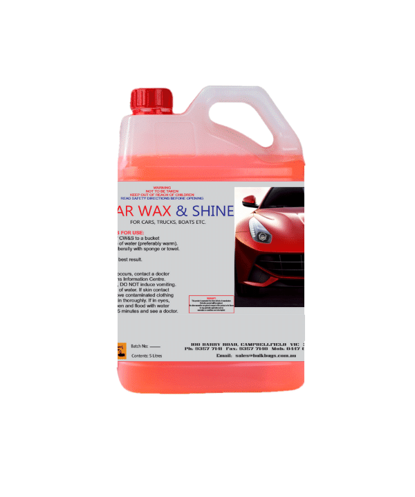 Wax & Shine Formula (Car, Truck or Boat) – 5LT
