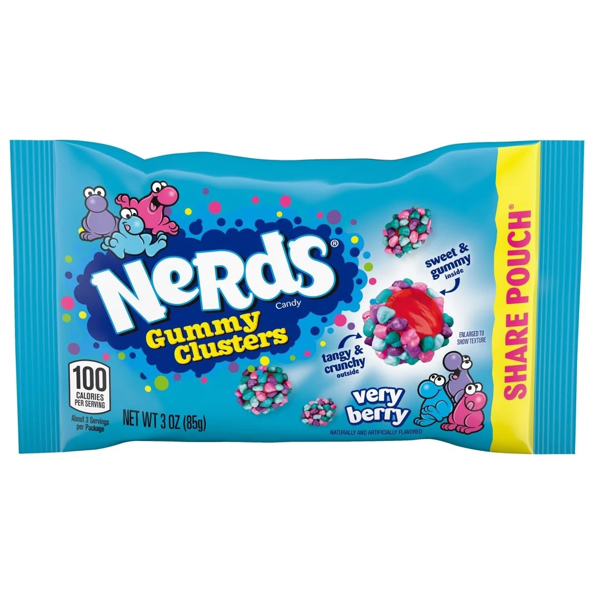 NERDS CLU SHARE BERRY P 85G*12