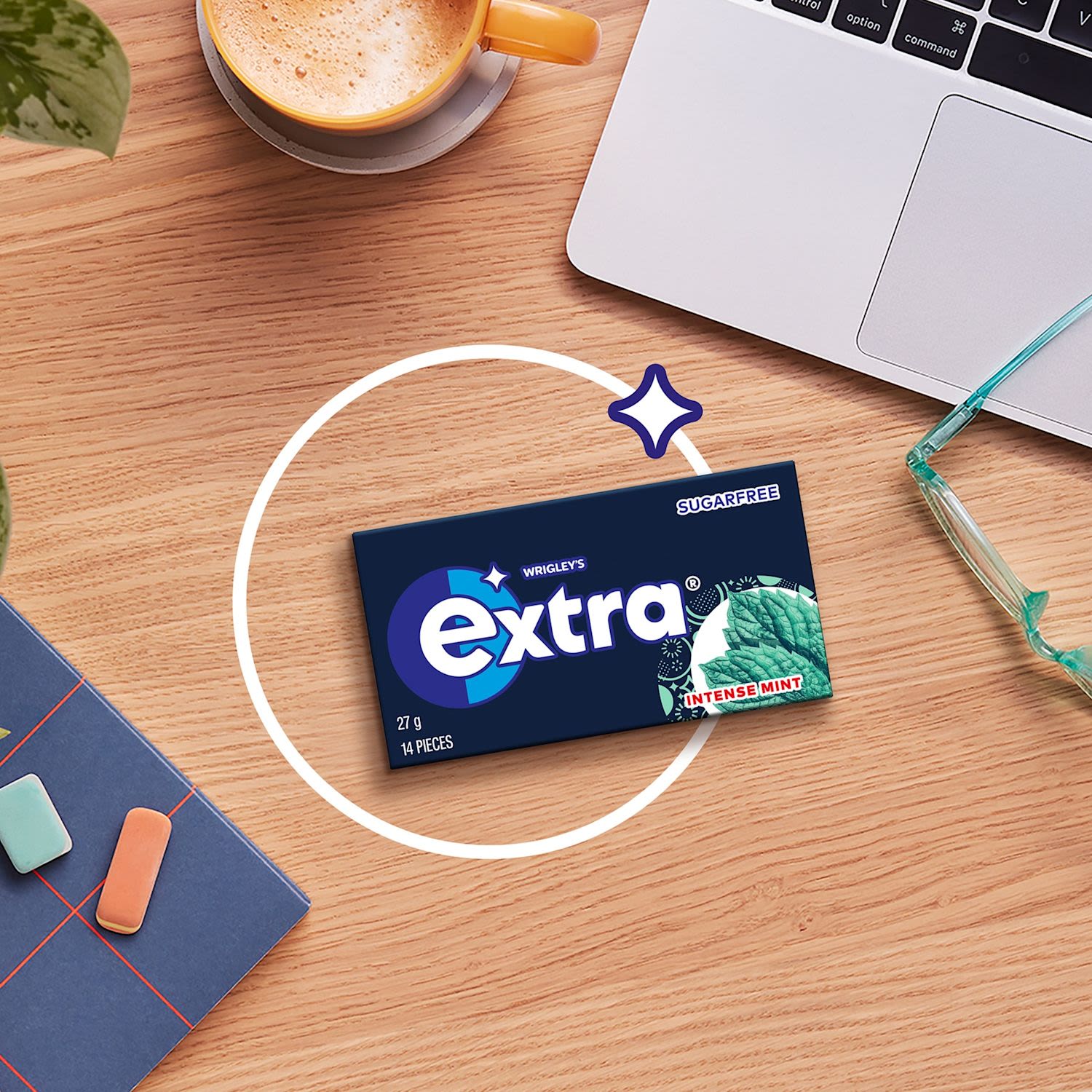 Wrigley's - Extra - Intense Mint Chewing Gum 27g x 24 Pack